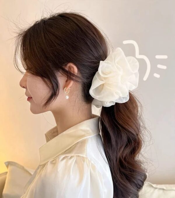 Chiffon big hair scrunchies - Image 5