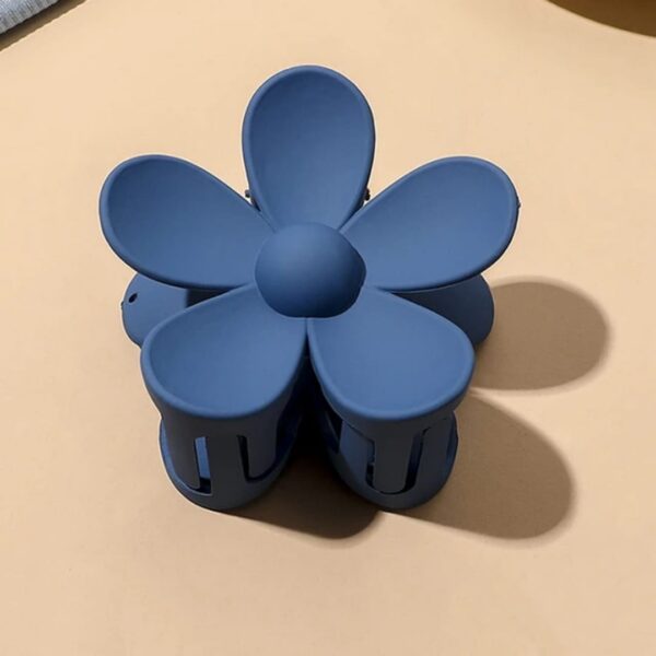 Solid blue hair claw clips - Image 6