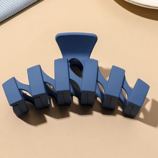 Solid blue hair claw clips - Image 7