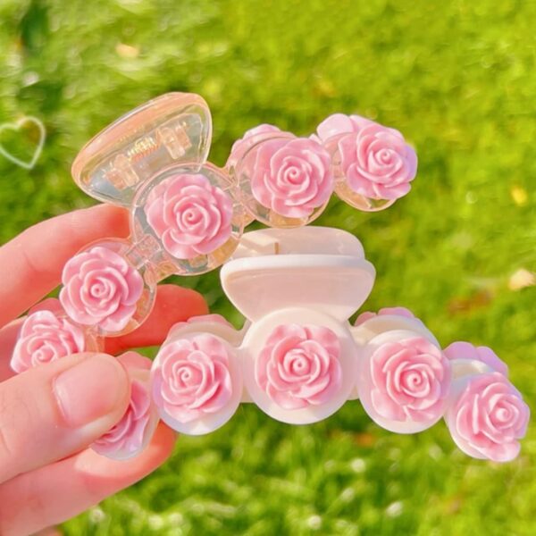 Pink rose clip - Image 2