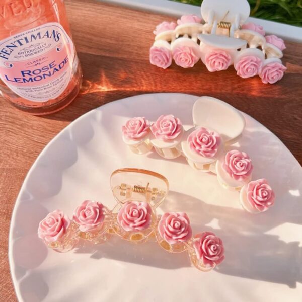Pink rose clip - Image 3