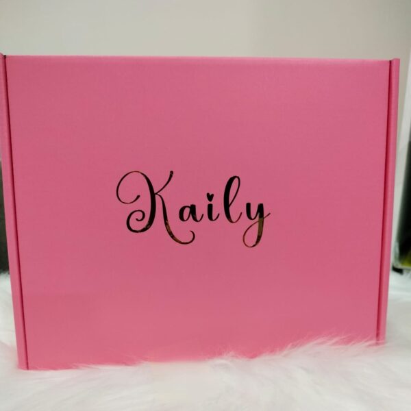 Personalized corrugated gift box