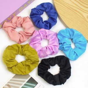 Satin imitation scrunchie